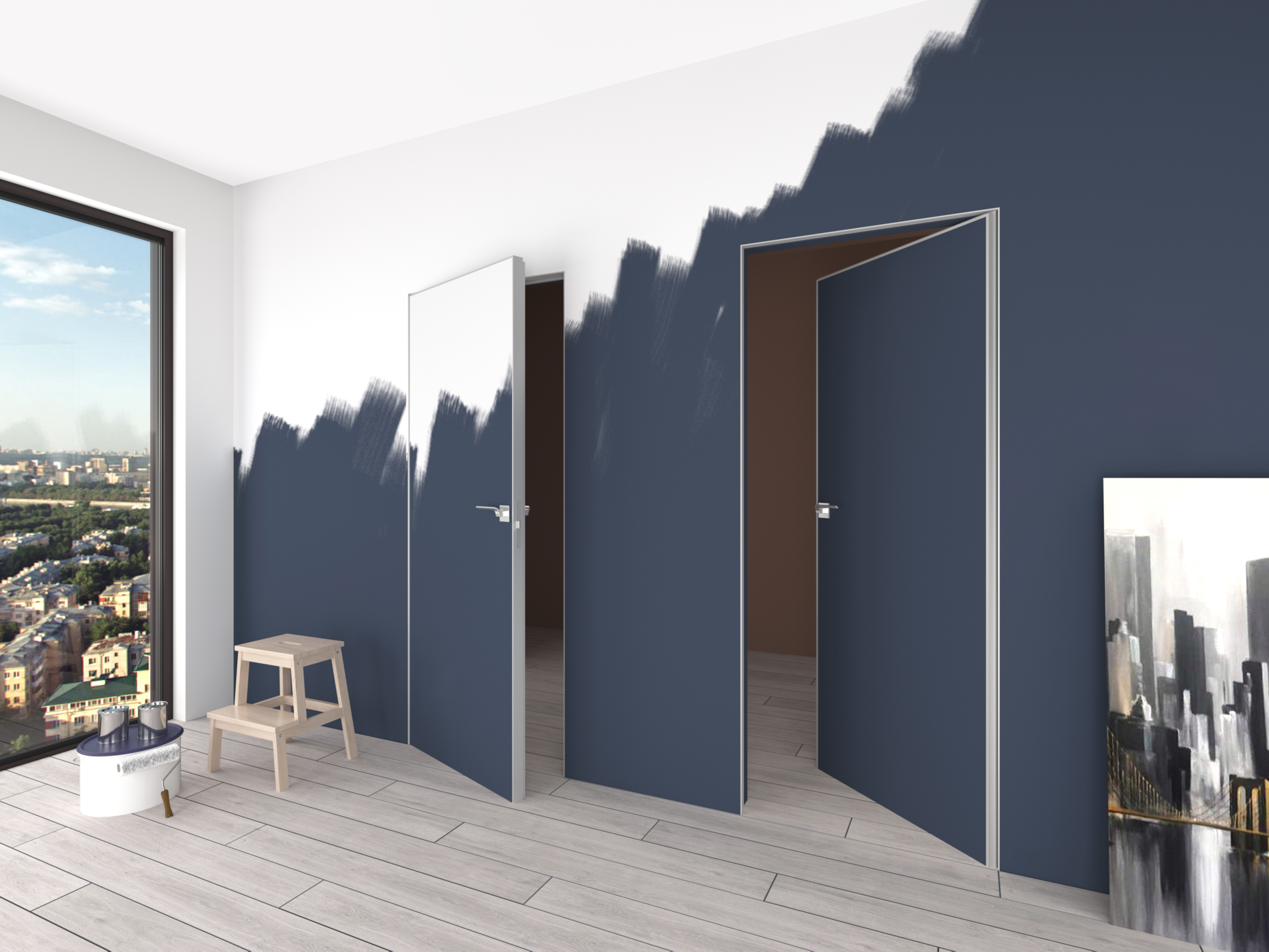 картинка INVISIBLE-3 42мм СКЛАД Петли Krona Koblenz ИТАЛИЯ  от магазина ДвериКо