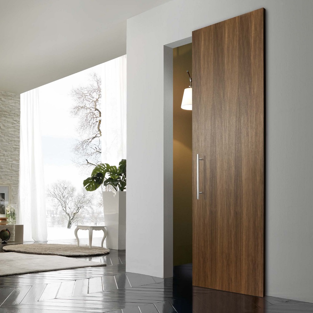 картинка Скрытая откатная дверь на системе MAGIC ШПОН от магазина ДвериКо