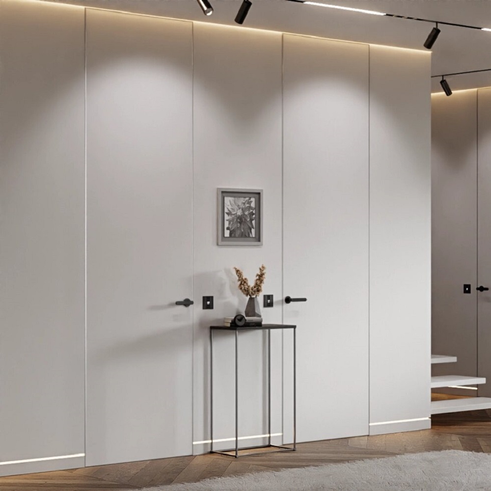 картинка Скрытая дверь в ЭМАЛИ открывание от себя/REVERSE/ 42мм от магазина ДвериКо